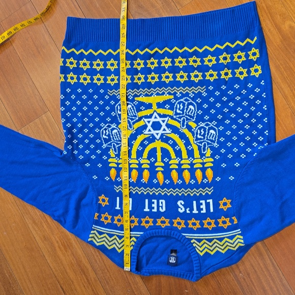 Hanukkah "Let's Get Lit" Sweater - Picture 5 of 6